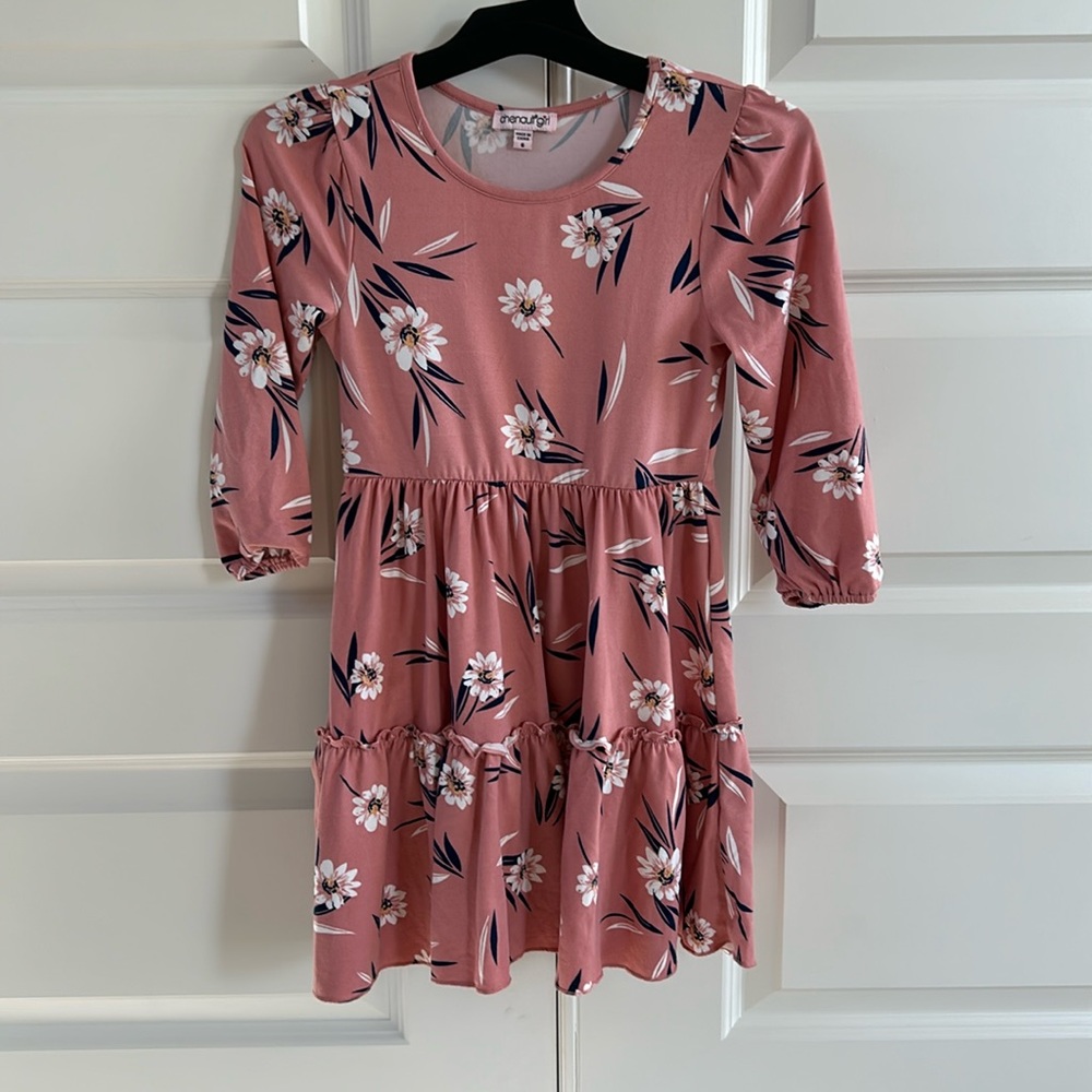 Chenault Girl Temi Brushed Tiered Dress